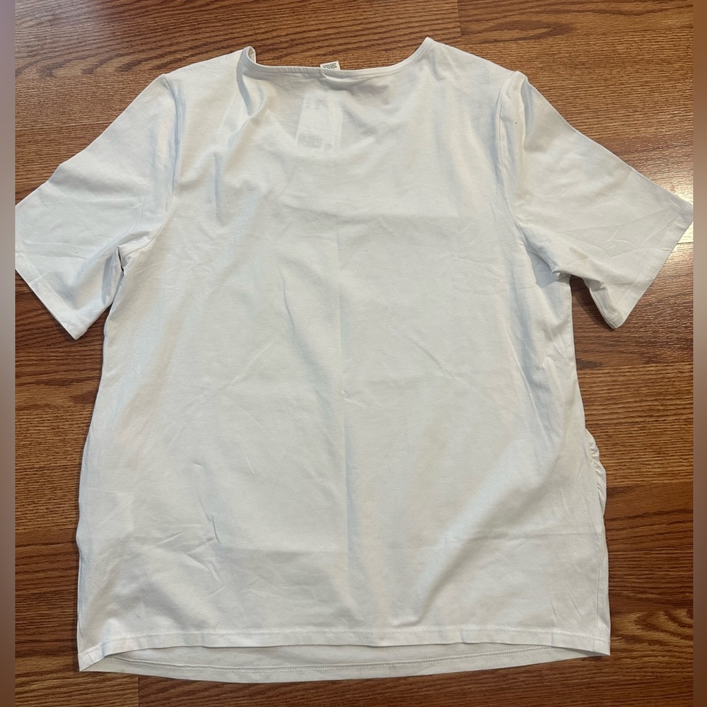 H&M Classic White Maternity Sleeve Top - Picture 3 of 6